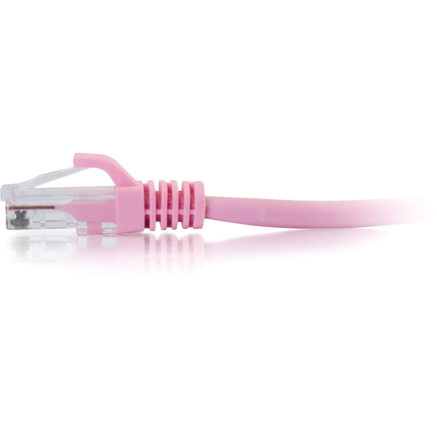 C2G Câble de brassage réseau non blindé Cat6 UTP sans accroc de 35 pieds - Rose 04059