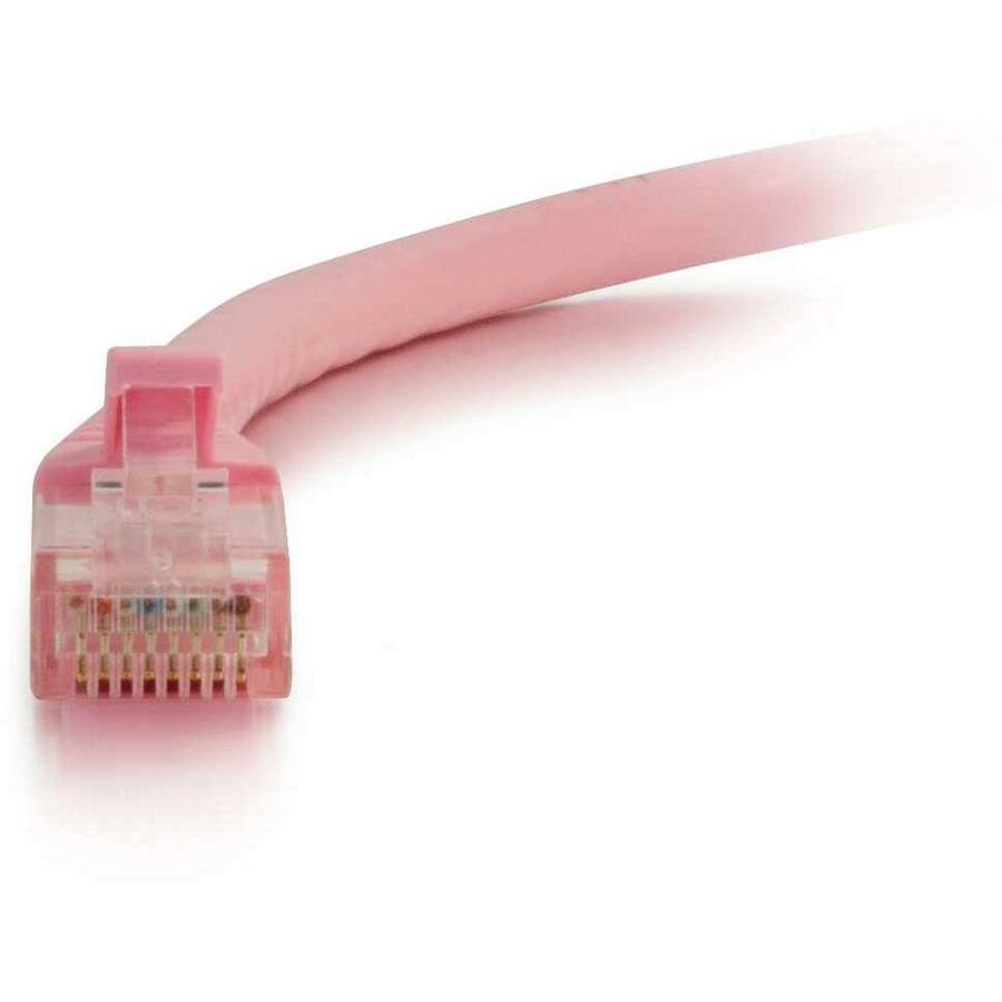 C2G Câble de brassage réseau non blindé Cat6 UTP sans accroc de 35 pieds - Rose 04059