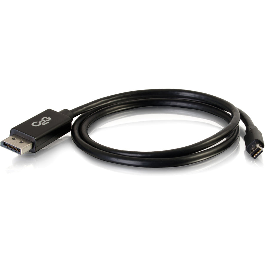 C2G 10ft Mini DisplayPort to DisplayPort Adapter Cable 4K 30Hz - Black 54302