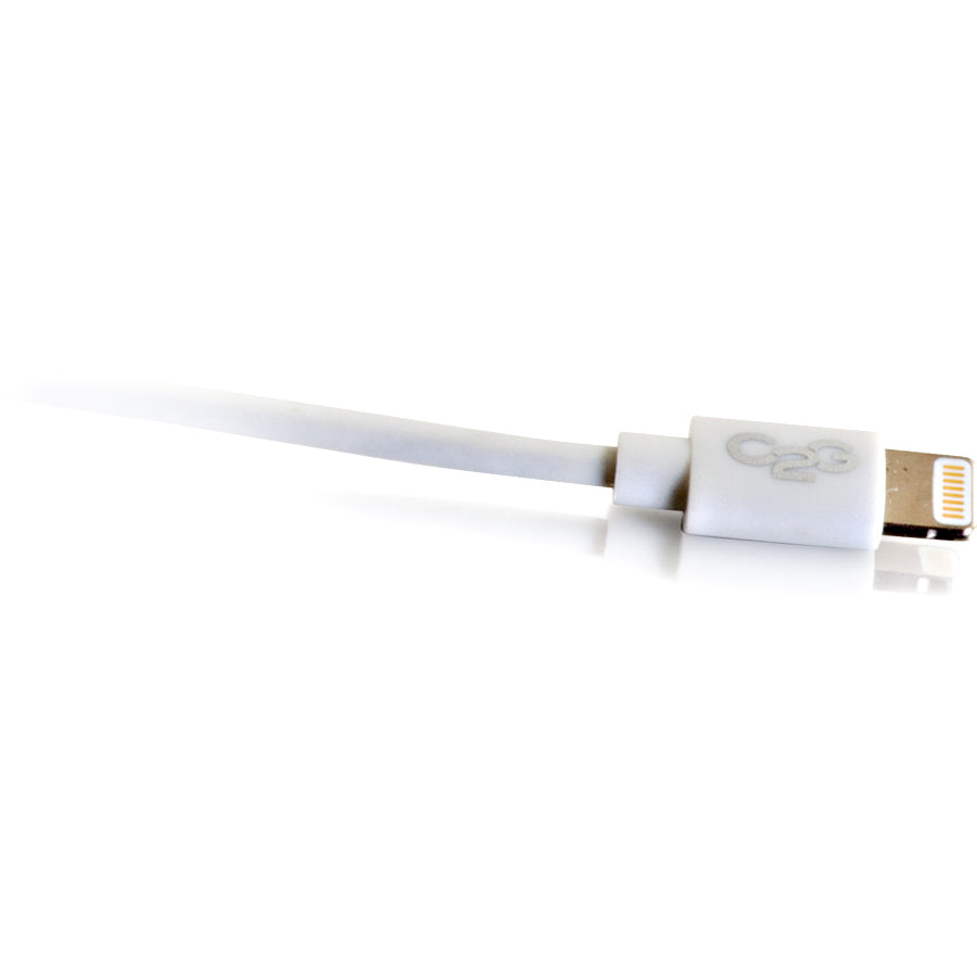 Câble de synchronisation et de chargement C2G 1 m USB A mâle vers Lightning mâle - Blanc (3,3 pieds) 35498