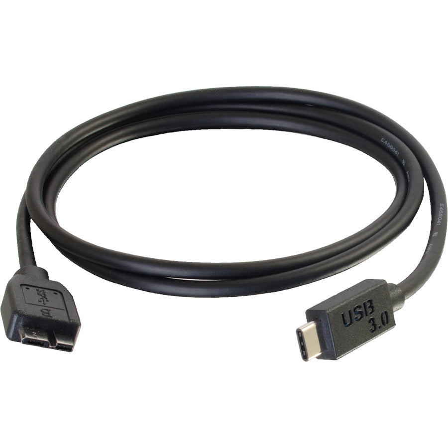 C2G 3ft USB 3.0 USB-C to USB-Micro B Cable M/M - Black 28862