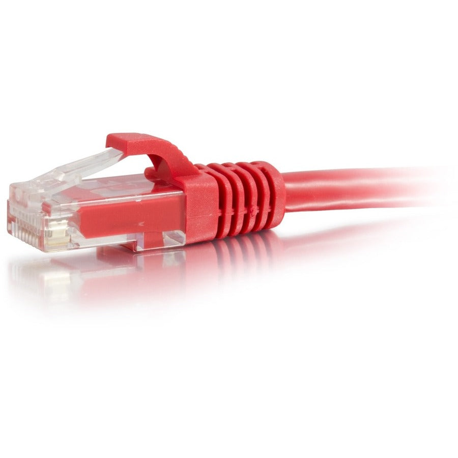 Câble Ethernet de raccordement réseau C2G Cat6a sans accroc non blindé (UTP) de 14 pieds - Rouge 50809