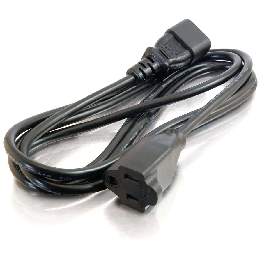 C2G 6ft 18 AWG Monitor Power Adapter Cord (IEC320C14 to NEMA 5-15R) 03148