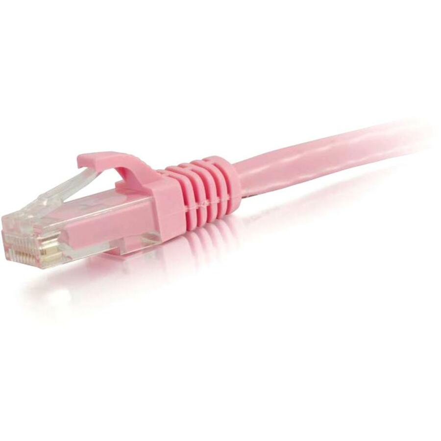 Câble Ethernet C2G Cat6 de 15 pieds - Sans accroc non blindé (UTP) - Rose 04055