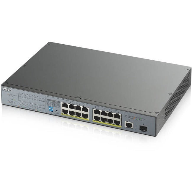 ZYXEL 16-port GbE Unmanaged PoE Switch with GbE Uplink GS1300-18HP
