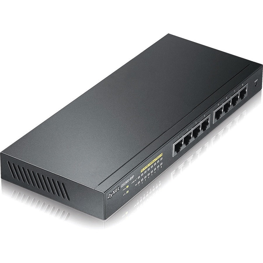 Commutateur PoE géré intelligent GbE 8 ports ZYXEL GS1900-8HP