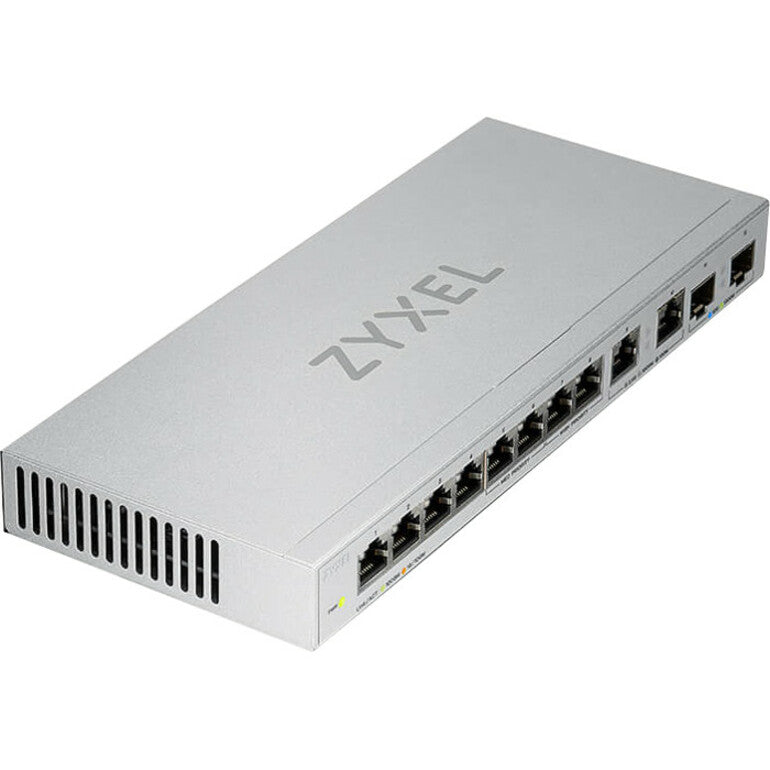 Commutateur multi-Gigabit non géré ZYXEL 12 ports avec 2 ports 2,5G et 2 ports 10G SFP+ XGS1010-12