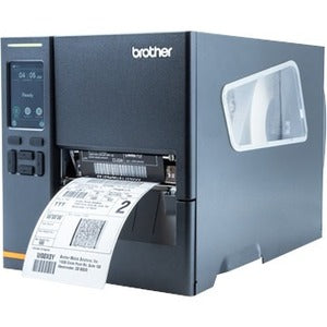 Brother TJ-4021TN Desktop Direct Thermal/Thermal Transfer Printer - Monochrome - Label/Receipt Print - Ethernet - USB - Serial TJ4021TN