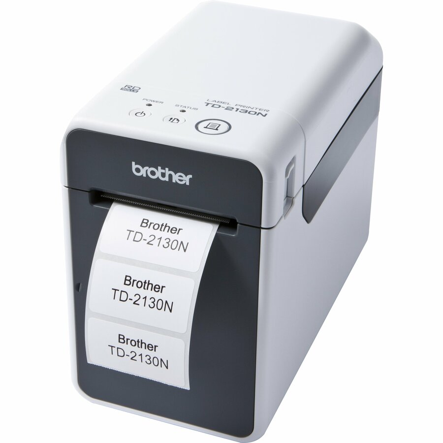 Brother TD-2130NW Desktop Direct Thermal Printer - Monochrome - Receipt Print - Ethernet - USB - Serial TD2130NWL