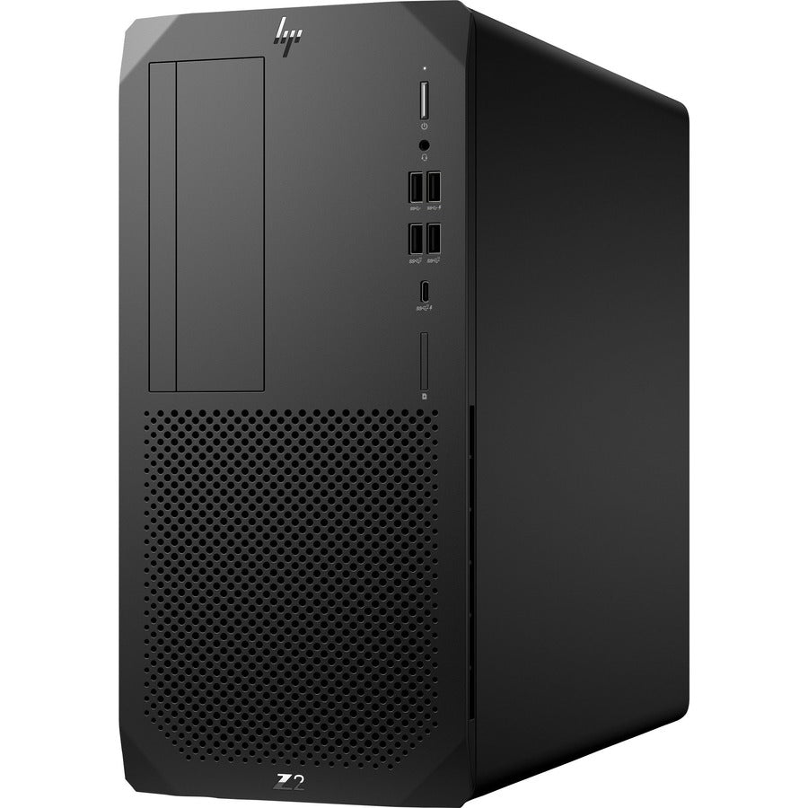 HP Z2 G5 Workstation - 1 x Intel Core i7 Hexa-core (6 Core) i7-10700 10th Gen 3.10 GHz - 16 GB DDR4 SDRAM RAM - 512 GB SSD - Tower - Black 2X3M2UT#ABC