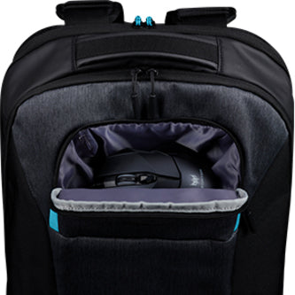 Acer Carrying Case (Backpack) for 15.6" Notebook - Black, Teal Blue NP.BAG1A.291