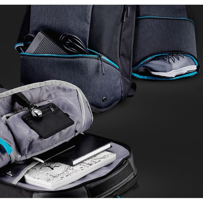 Étui de transport Acer (sac à dos) pour ordinateur portable 15,6" - Noir, Bleu sarcelle NP.BAG1A.291