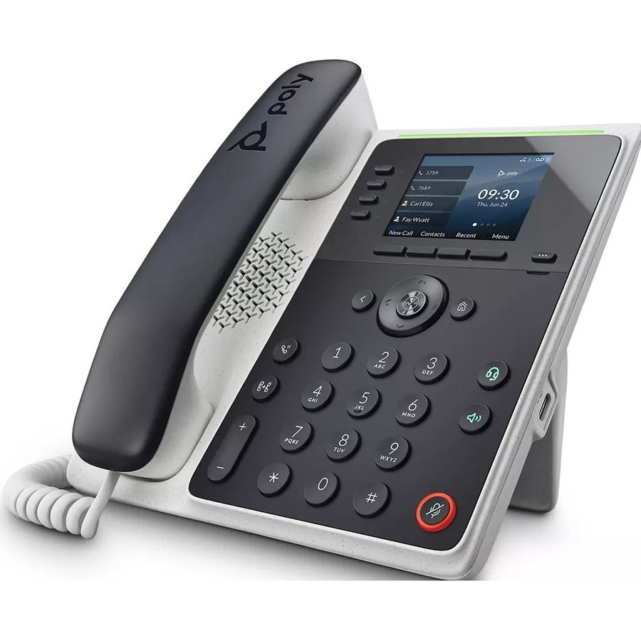 Poly Edge E220 IP Phone - Corded - Corded - Bluetooth, NFC - Desktop, Wall Mountable 2200-86990-025