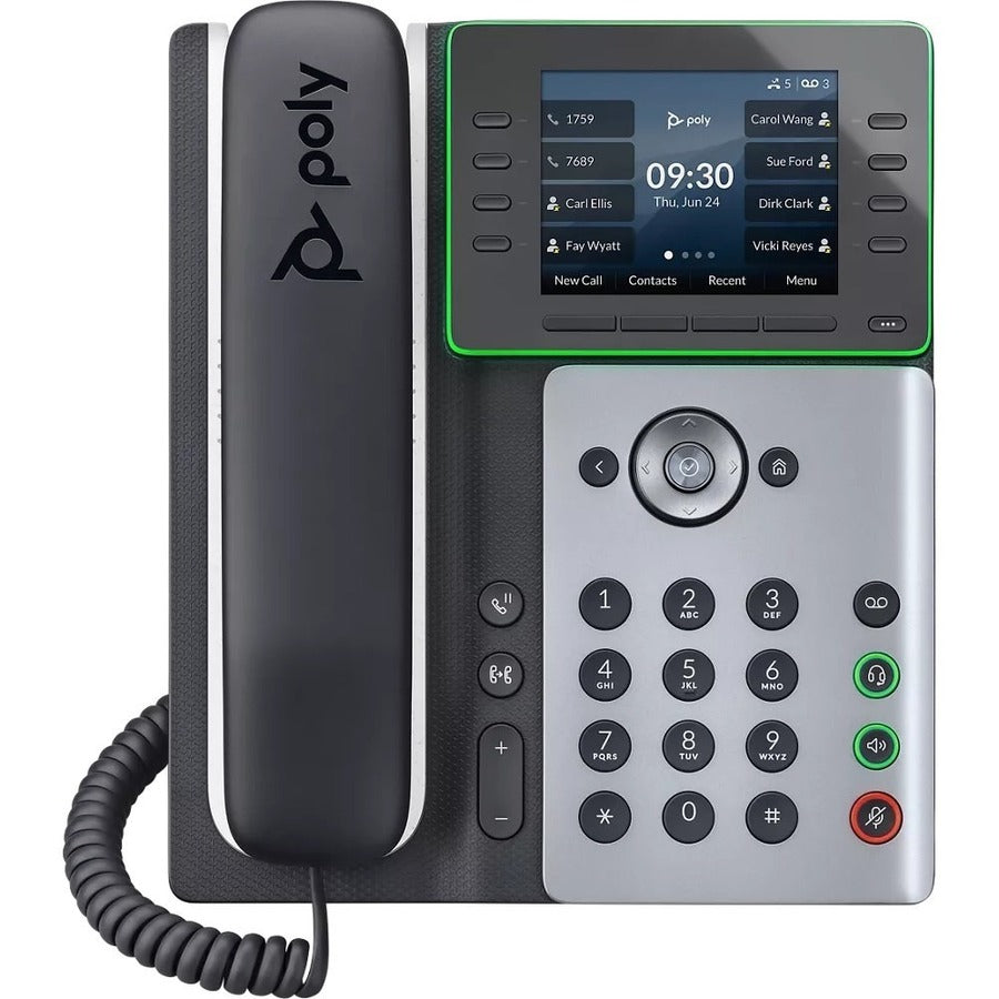 Téléphone IP Poly Edge E320 - Filaire - Filaire - NFC, Bluetooth - Bureau, Montage mural 2200-87000-025