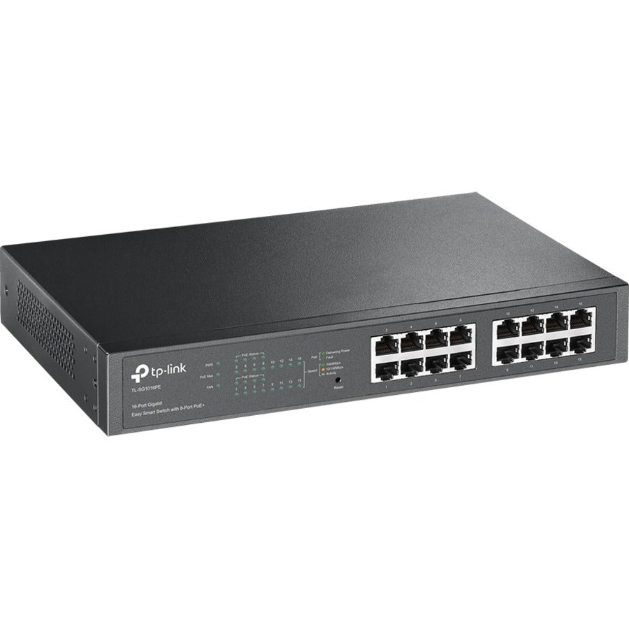 Commutateur PoE intelligent facile Gigabit TP-Link 16 ports avec PoE+ 8 ports TL-SG1016PE