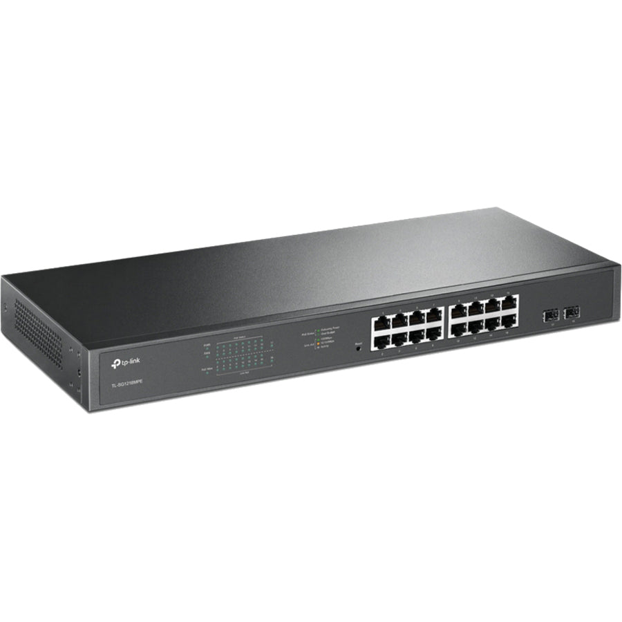 TP-Link JetStream 16-Port Gigabit Easy Smart PoE/PoE+ Switch TL-SG1218MPE