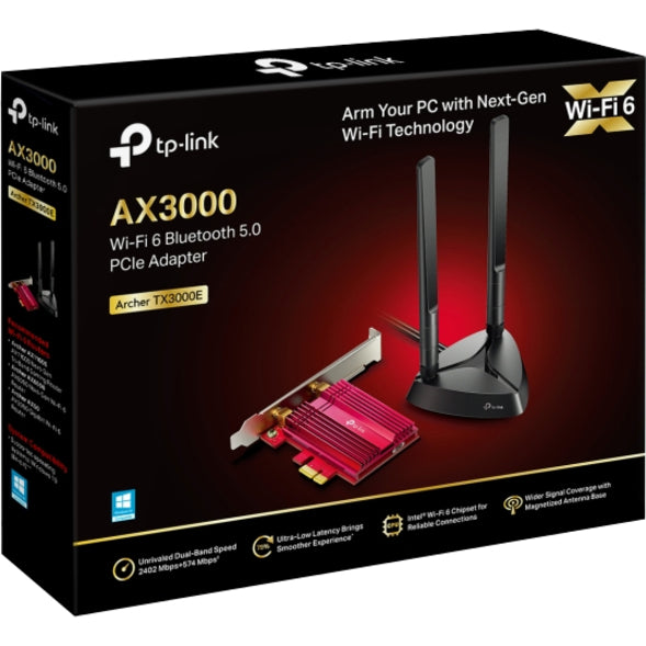 TP-Link Archer TX3000E IEEE 802.11ax Bluetooth 5.0 Adaptateur combiné Wi-Fi/Bluetooth ARCHER TX3000E