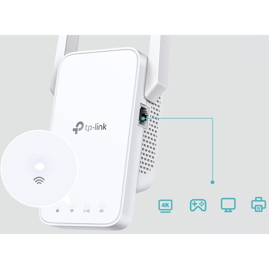 Extension de portée sans fil TP-Link RE215 double bande IEEE 802.11ac 733 Mbit/s RE215