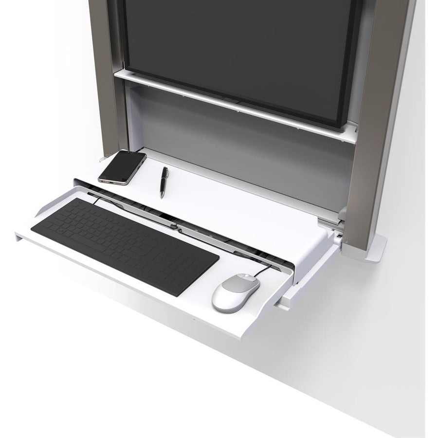 Ergotron CareFit Mounting Enclosure for LCD Display, Mini PC, Computer - White 61-367-030