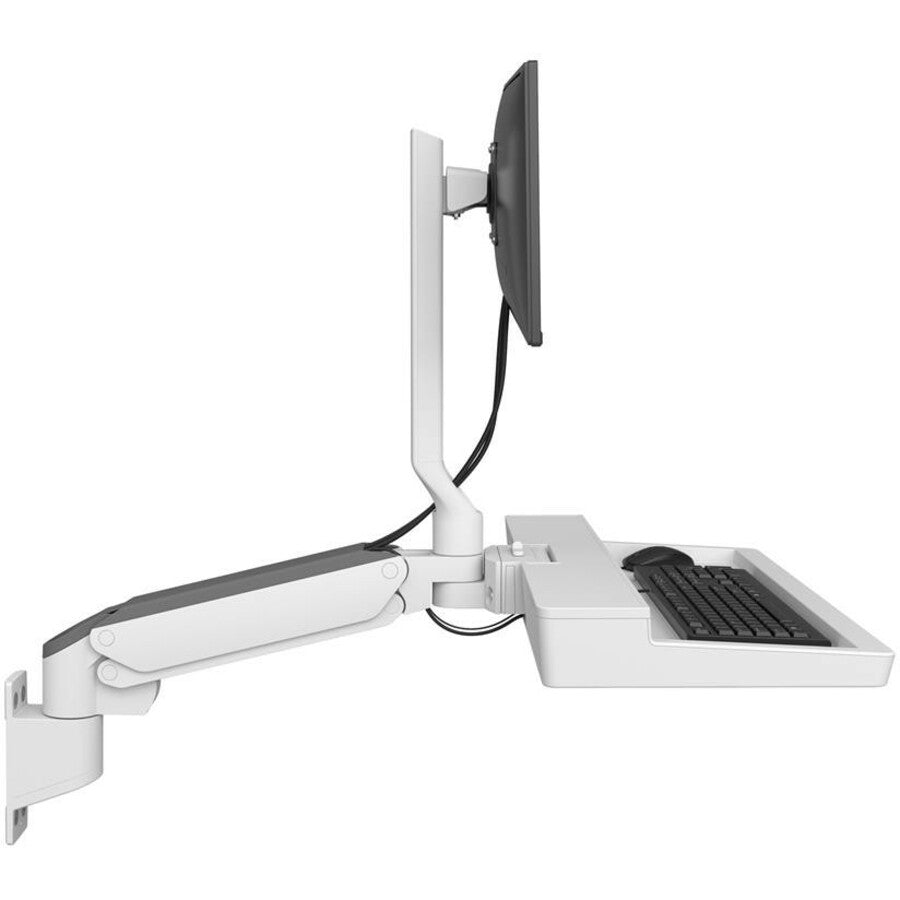 Ergotron CareFit Mounting Arm for Monitor, Mouse, Keyboard, LCD Display - White 45-621-251