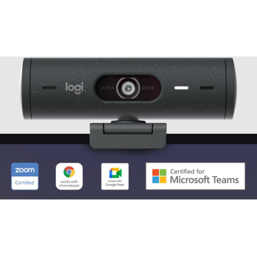 Webcam Logitech BRIO 500 - 4 Mégapixels - 60 ips - Graphite - USB Type C 960-001493