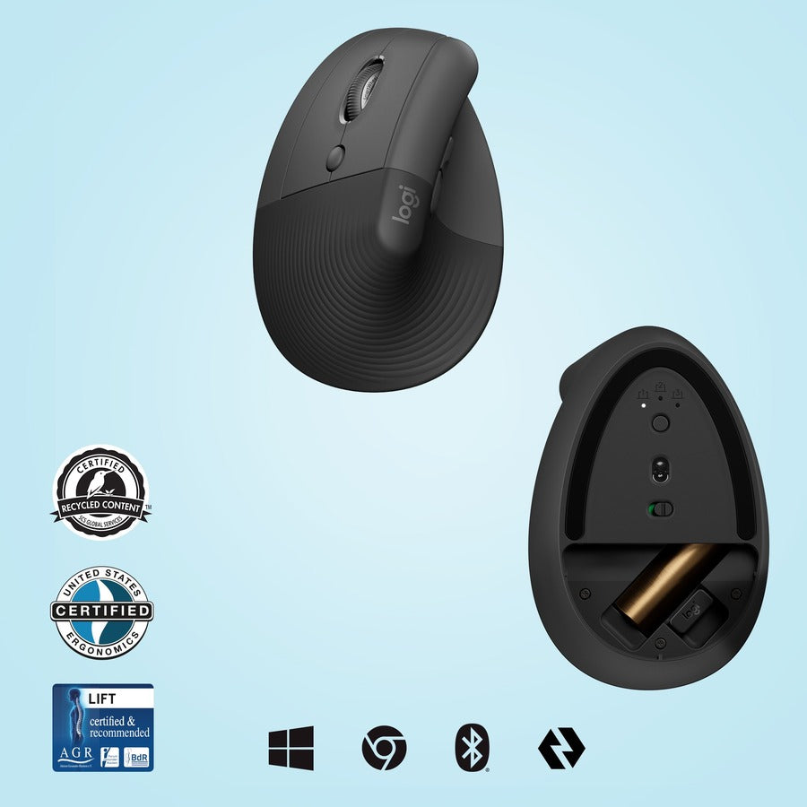 Logitech Lift Ergo Mouse 910-006467