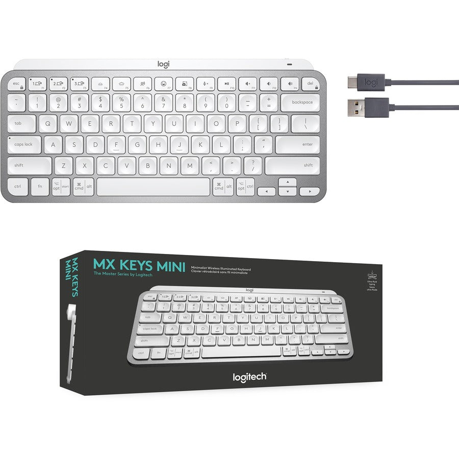 Logitech MX Keys Mini clavier lumineux sans fil minimaliste 920-010473