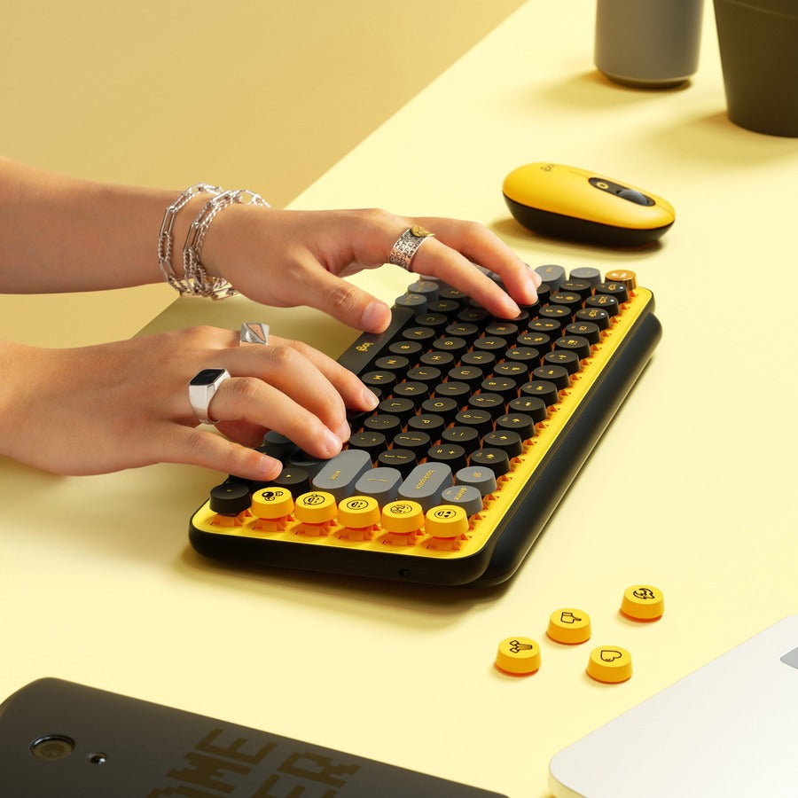 Logitech POP Keys Wireless Mechanical Keyboard with Customizable Emoji Keys 920-010707