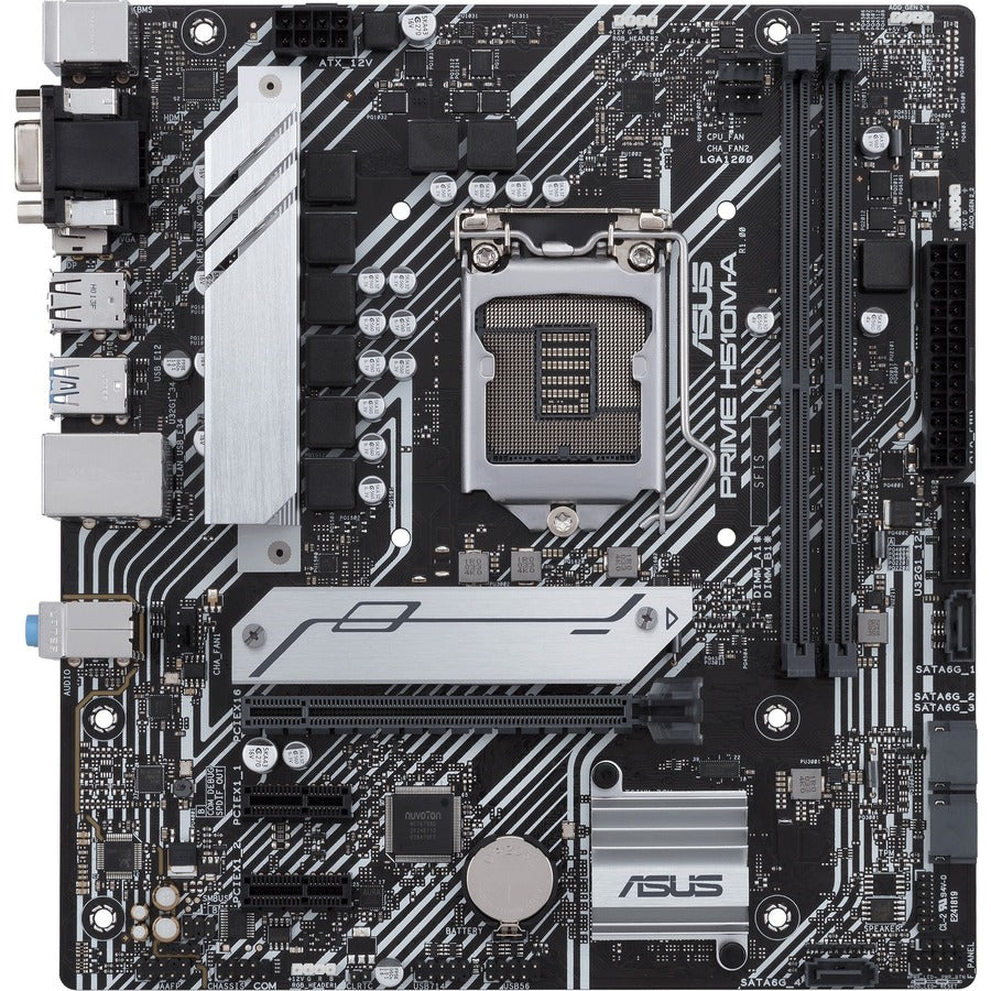 Asus Prime H510M-A/CSM Desktop Motherboard - Intel Chipset - Socket LGA-1200 - Micro ATX PRIME H510M-A/CSM