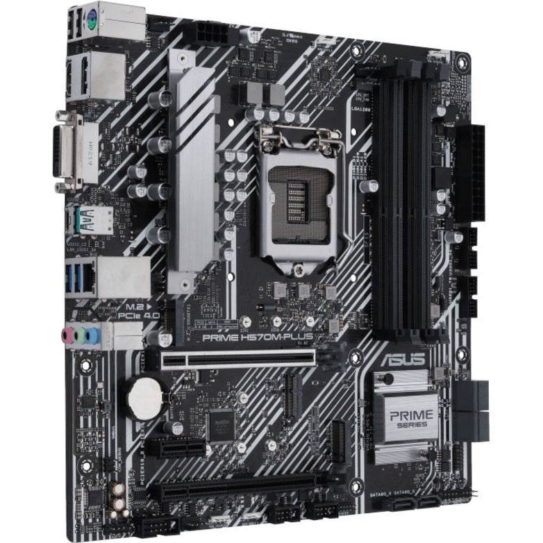 Asus Prime H570M-PLUS/CSM Desktop Motherboard - Intel Chipset - Socket LGA-1200 - Intel Optane Memory Ready - Micro ATX PRIME H570M-PLUS/CSM