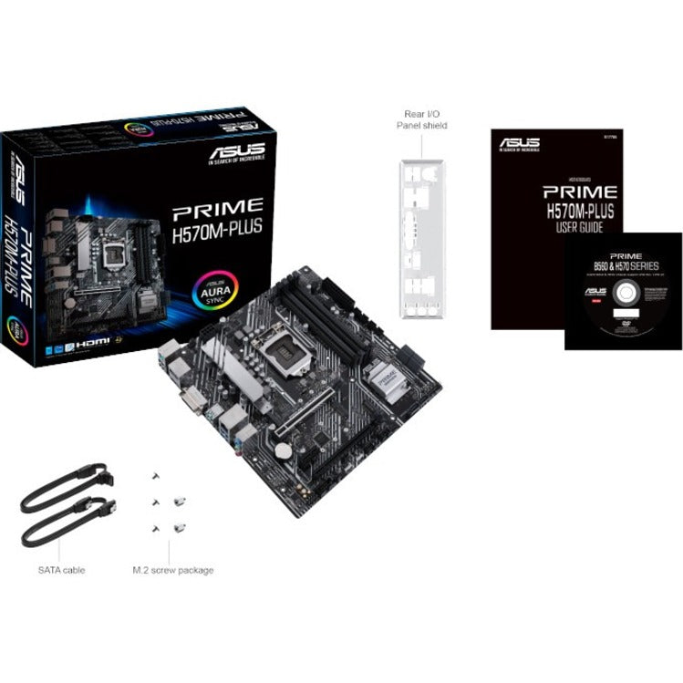 Carte mère de bureau Asus Prime H570M-PLUS/CSM - Chipset Intel - Socket LGA-1200 - Intel Optane Memory Ready - Micro ATX PRIME H570M-PLUS/CSM