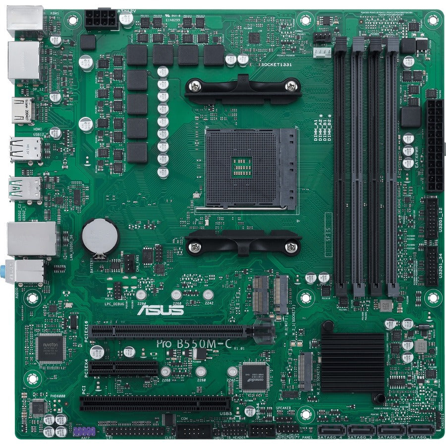 Asus PRO B550M-C/CSM Desktop Motherboard - AMD Chipset - Socket AM4 - Micro ATX PRO B550M-C/CSM