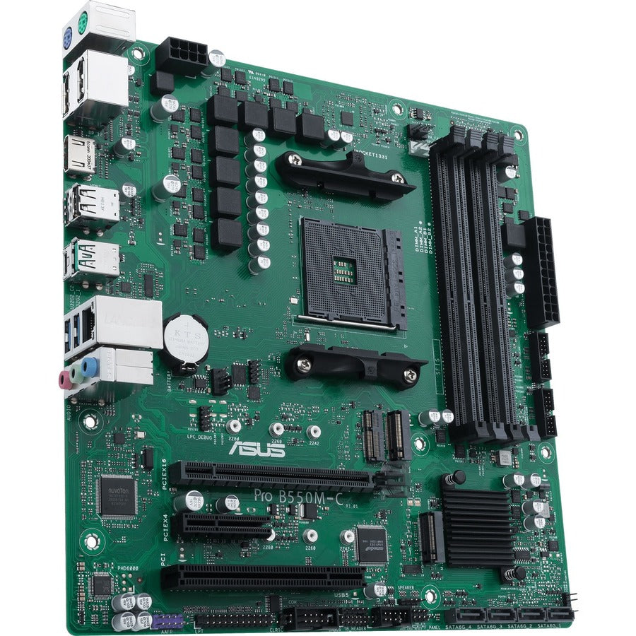 Asus PRO B550M-C/CSM Desktop Motherboard - AMD Chipset - Socket AM4 - Micro ATX PRO B550M-C/CSM