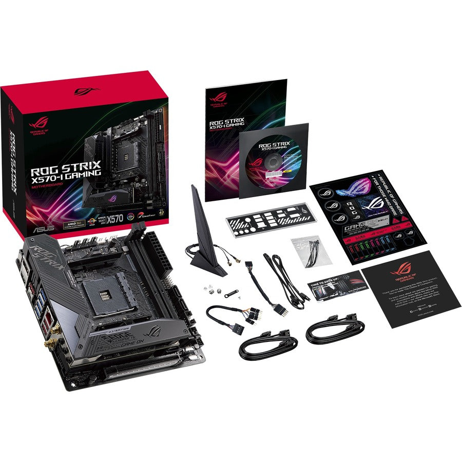 Carte mère de bureau de jeu Asus ROG Strix Strix X570-I - Chipset AMD - Socket AM4 - Mini ITX ROG STRIX X570-I GAMING