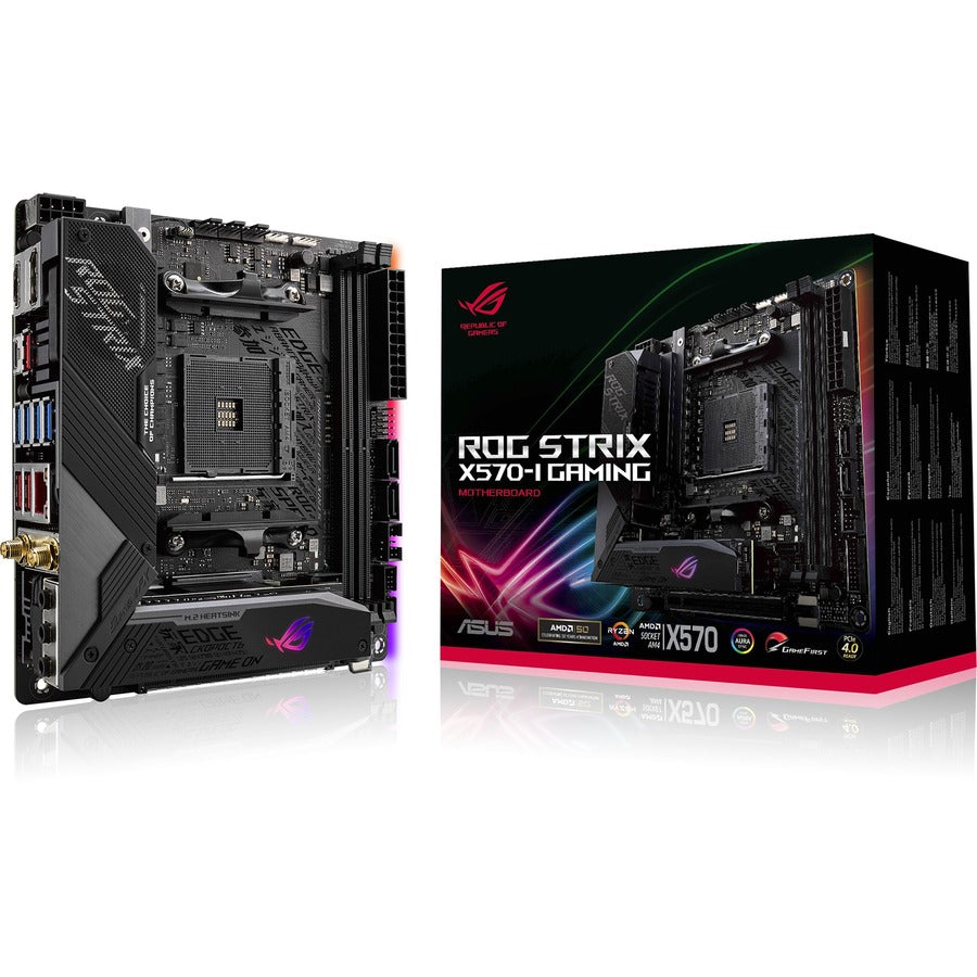 Carte mère de bureau de jeu Asus ROG Strix Strix X570-I - Chipset AMD - Socket AM4 - Mini ITX ROG STRIX X570-I GAMING