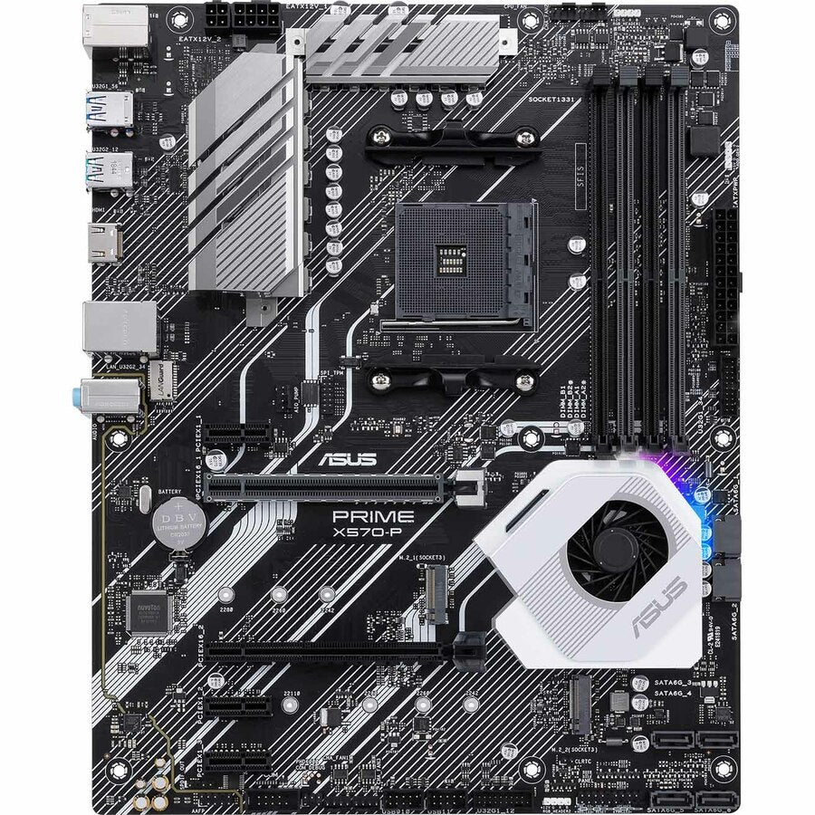 Asus Prime X570-P Desktop Motherboard - AMD Chipset - Socket AM4 - ATX PRIME X570-P