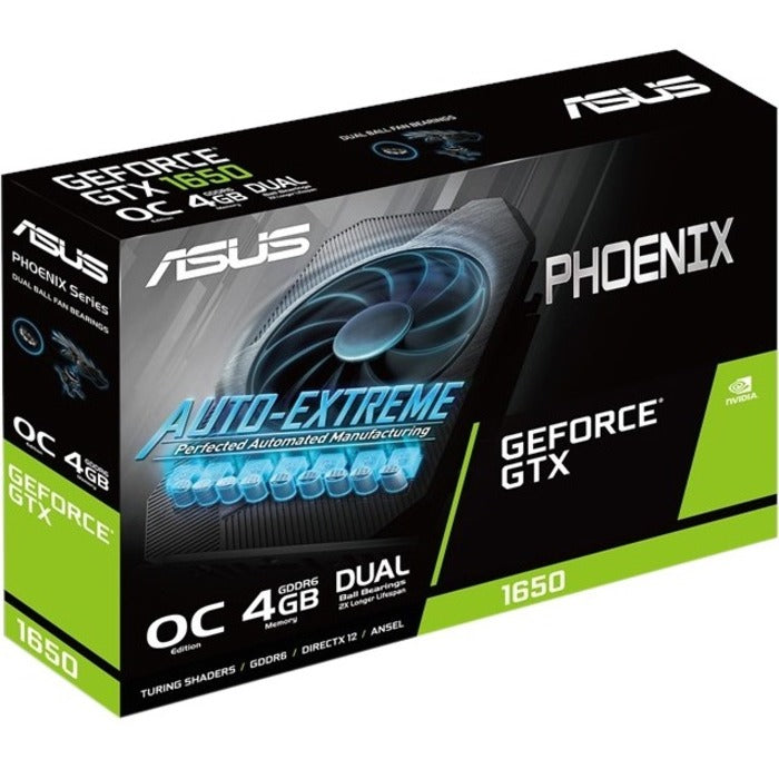 Asus NVIDIA GeForce GTX 1650 Graphic Card - 4 GB GDDR6 PH-GTX1650-O4GD6-P