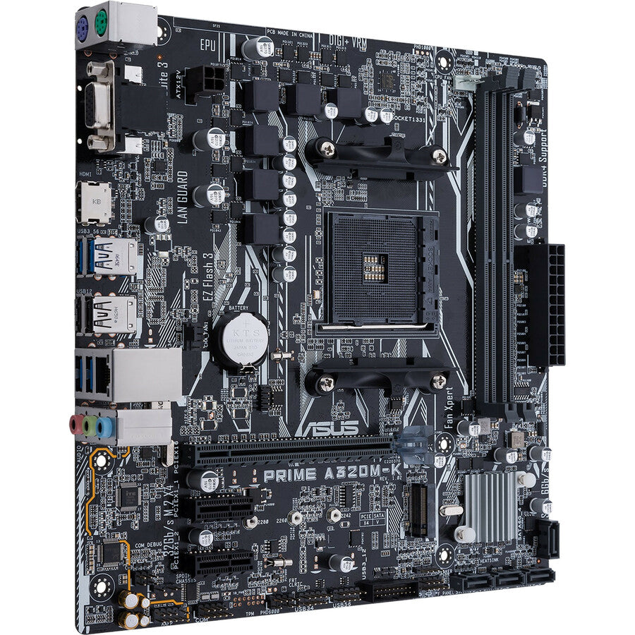 Carte mère de bureau Asus Prime PRIME A320M-K - Chipset AMD - Socket AM4 - Mini ITX PRIME A320M-K