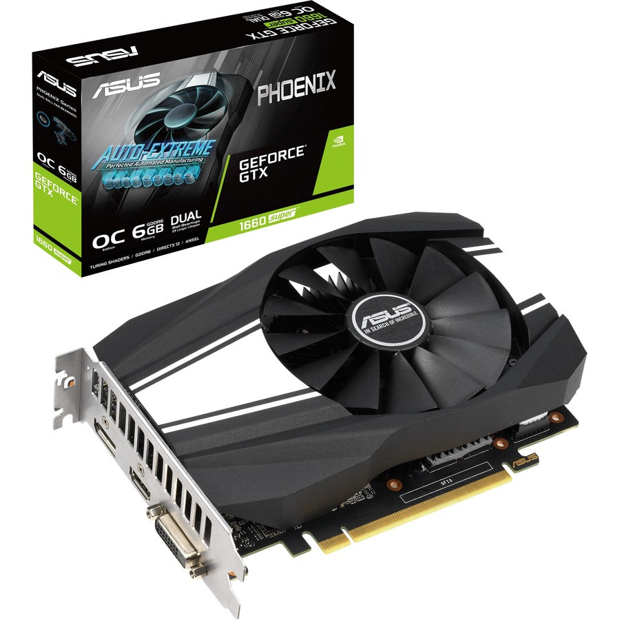 Asus NVIDIA GeForce GTX 1660 SUPER Graphic Card - 6 GB GDDR6 PH-GTX1660S-O6G