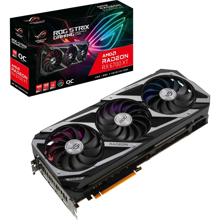 Asus ROG AMD Radeon RX 6700 XT Graphic Card - 12 GB GDDR6 ROG-STRIX-RX6700XT-O12G-G