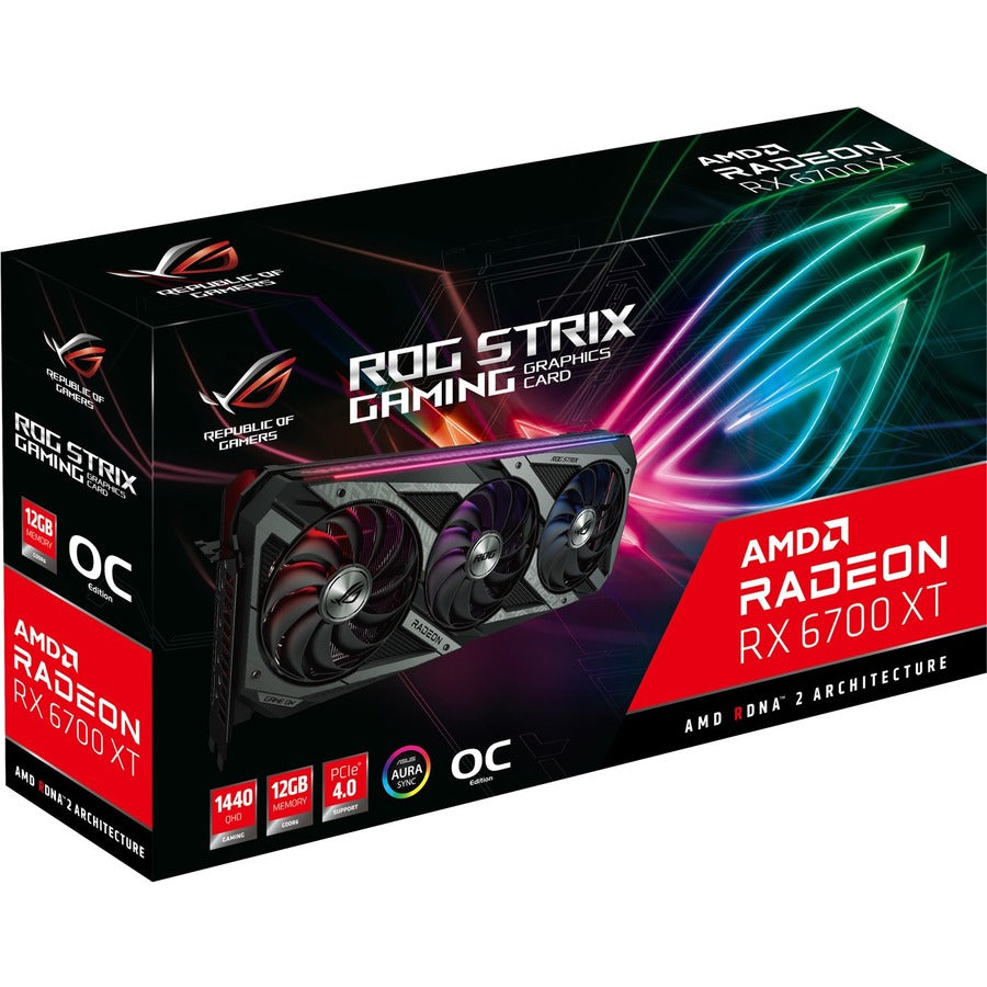 Carte graphique Asus ROG AMD Radeon RX 6700 XT - 12 Go GDDR6 ROG-STRIX-RX6700XT-O12G-G