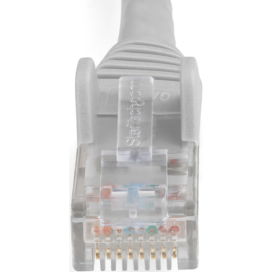 StarTech.com Câble Ethernet CAT6 de 2 m, LSZH (faible fumée, zéro halogène), 10 GbE sans accroc, 100 W PoE UTP RJ45 gris, cordon de brassage réseau CAT 6, ETL N6LPATCH2MGR