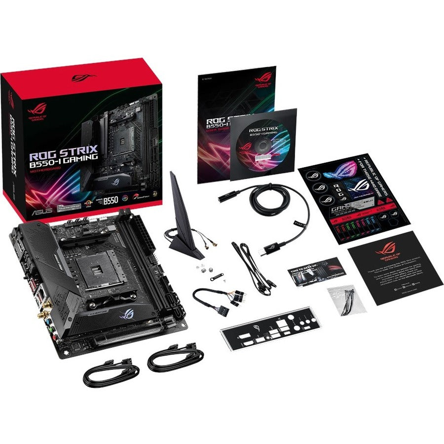 Asus ROG Strix B550-I GAMING Desktop Motherboard - AMD Chipset - Socket AM4 - Mini ITX ROG STRIX B550-I GAMING