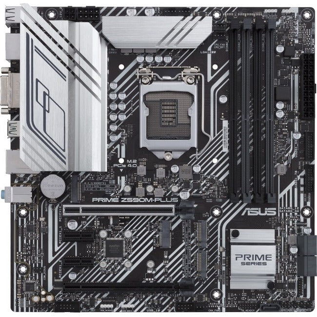 Asus Prime Z590M-PLUS Desktop Motherboard - Intel Chipset - Socket LGA-1200 - Intel Optane Memory Ready - Micro ATX PRIME Z590M-PLUS