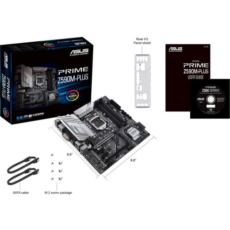 Carte mère de bureau Asus Prime Z590M-PLUS - Chipset Intel - Socket LGA-1200 - Mémoire Intel Optane Ready - Micro ATX PRIME Z590M-PLUS