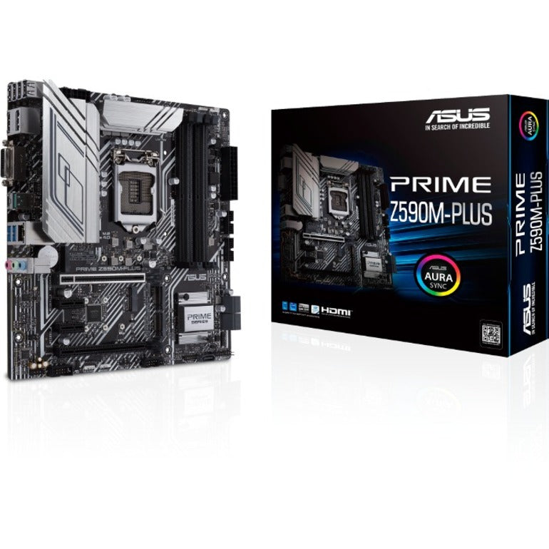 Carte mère de bureau Asus Prime Z590M-PLUS - Chipset Intel - Socket LGA-1200 - Mémoire Intel Optane Ready - Micro ATX PRIME Z590M-PLUS