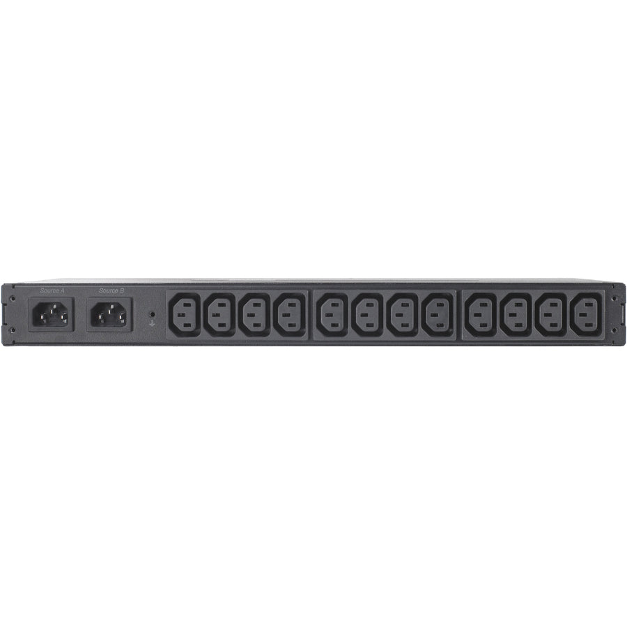 APC by Schneider Electric Rack ATS, 208V, 12A, C14 in, (12) C13 Out AP4433