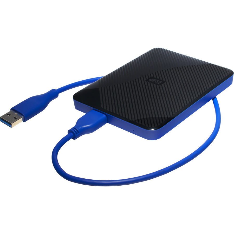 Disque dur portable WD WDBDFF0020BBK-WESN 2 To - Externe 2,5" - Noir, Bleu WDBDFF0020BBK-WESN