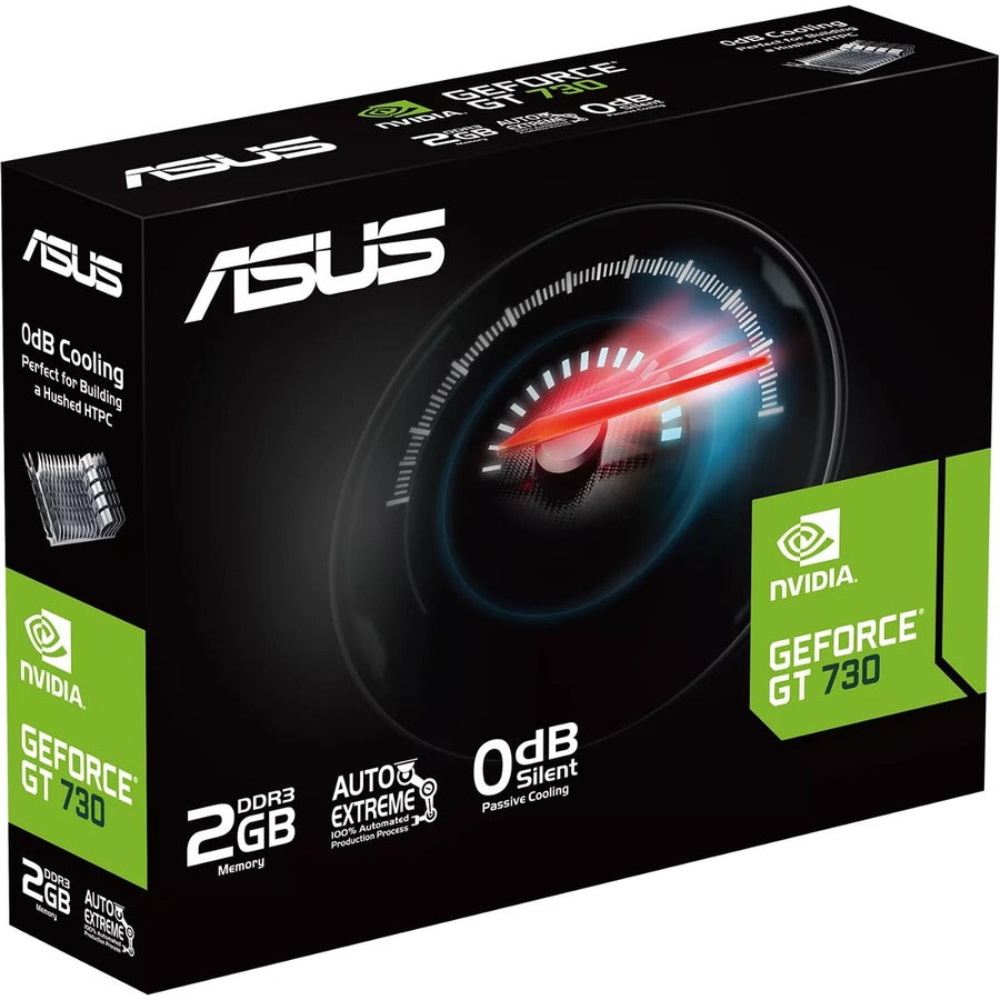 Asus NVIDIA GeForce GT 730 Graphic Card - 2 GB DDR3 SDRAM - Low-profile GT730-SL-2GD3-BRK-EVO