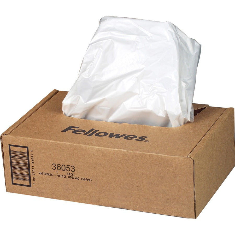 Fellowes Waste Bags for 99Ms, 90S , 99Ci, HS-440 and AutoMax&trade; 130C and 200C Shredders 36053